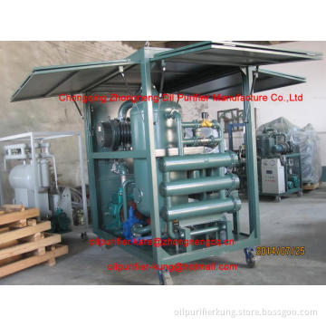 Mobile Insulation Oil Purification machine with Single-Axle for Power Station Service